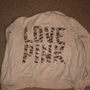 Vs pink zip up